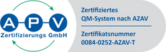 APV-Zertifikat-Logo QM 0084-0252-AZAV-T.