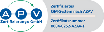 APV-Zertifikat-Logo QM 0084-0252-AZAV-T.