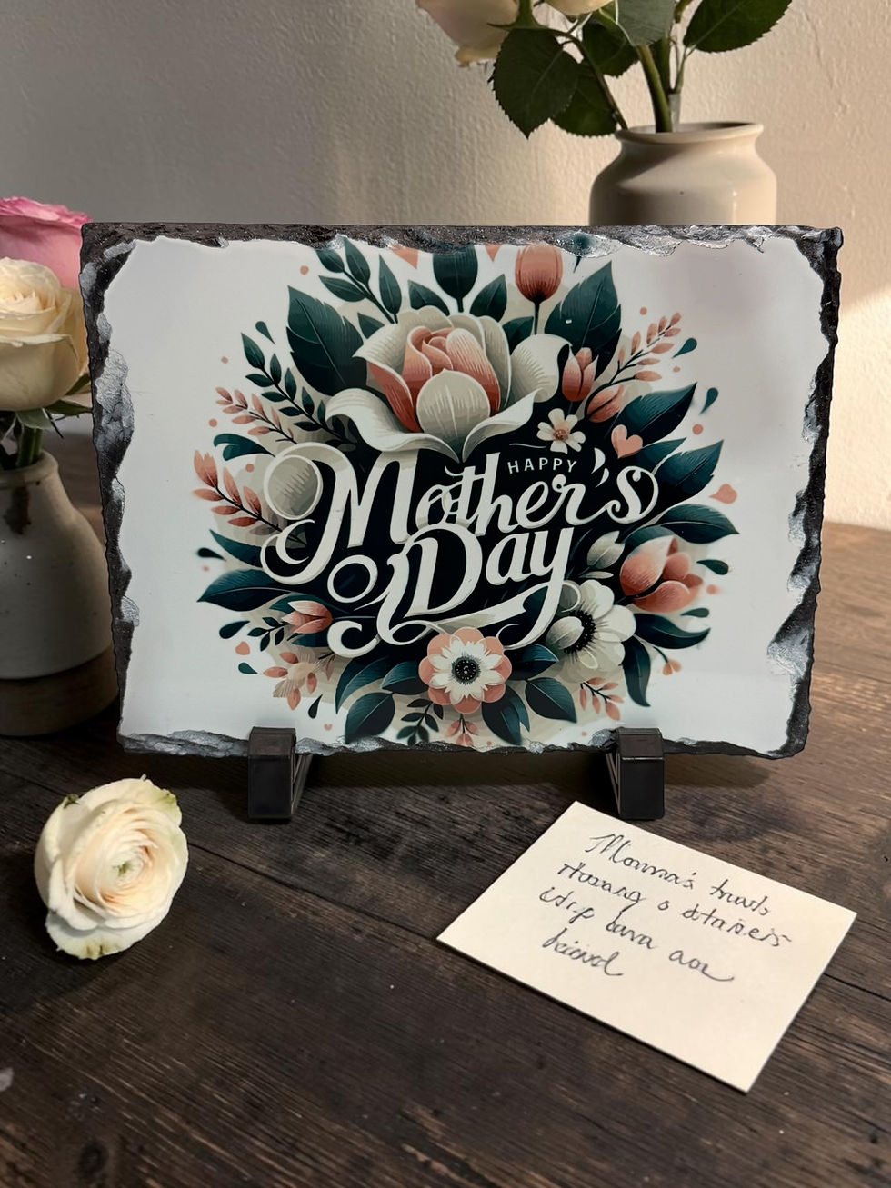 Thumbnail: 🌸 Happy Mother's Day Floral Slate — A Gift She'll Treasure Forever 🌸 