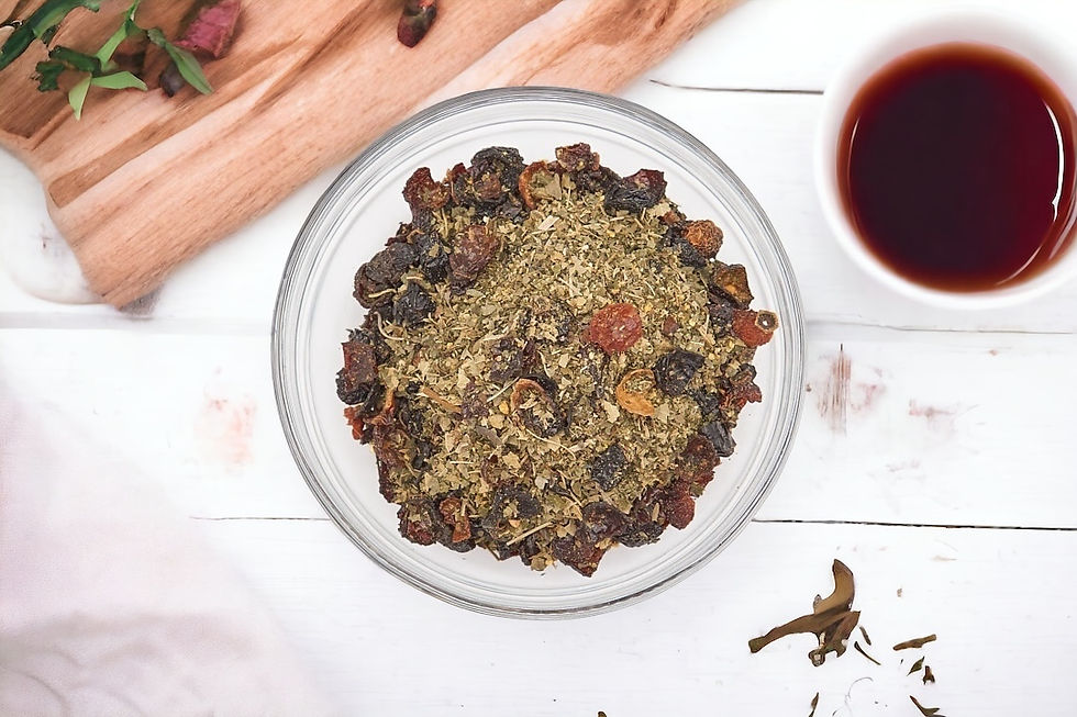 Thumbnail: Organic Rosehips Citrus Surprise Tea: Lemon Verbena, Lemon Balm, Lemon Peel