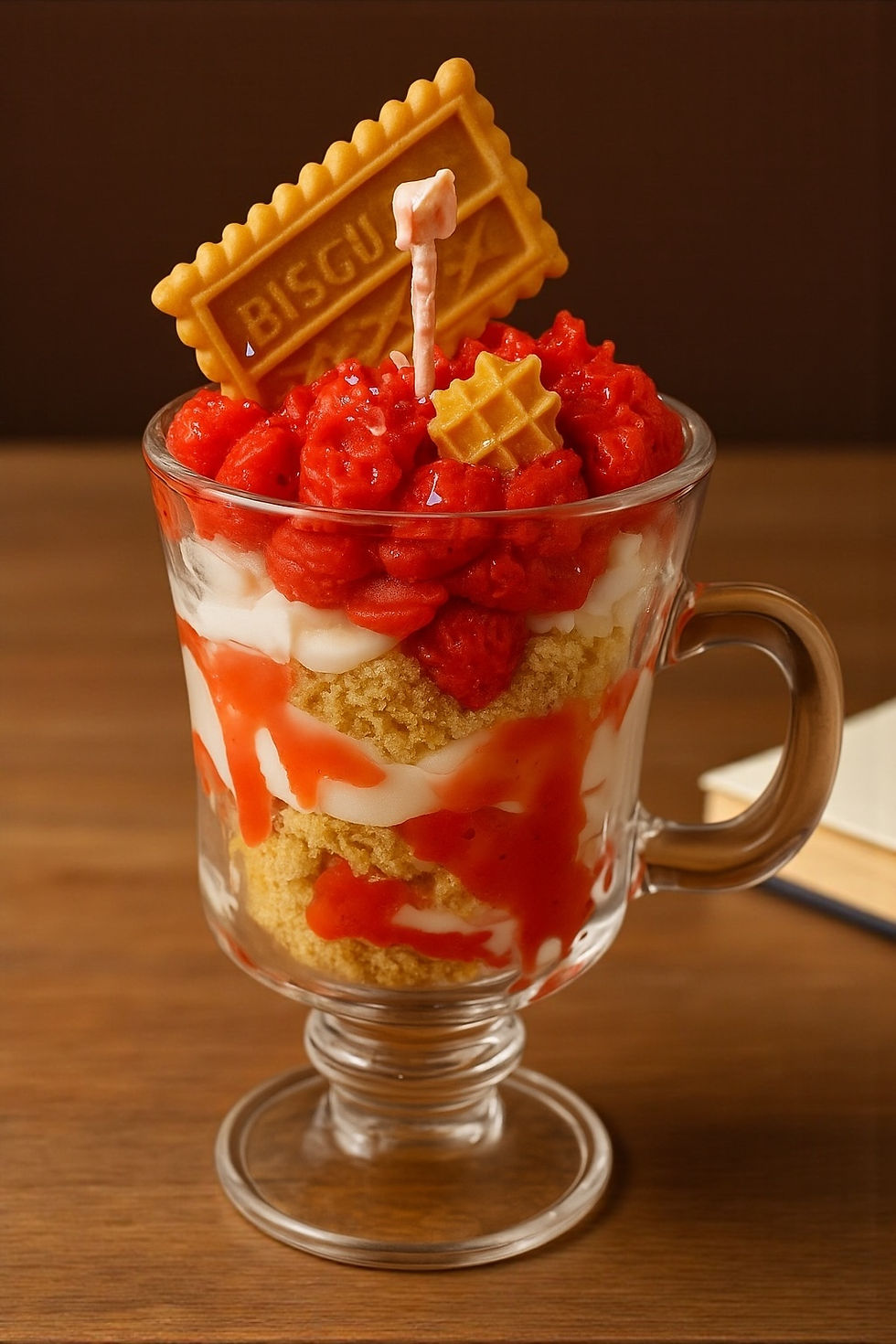 Thumbnail: Strawberry Shortcake Soy Candle – 12 oz Hand-Poured
