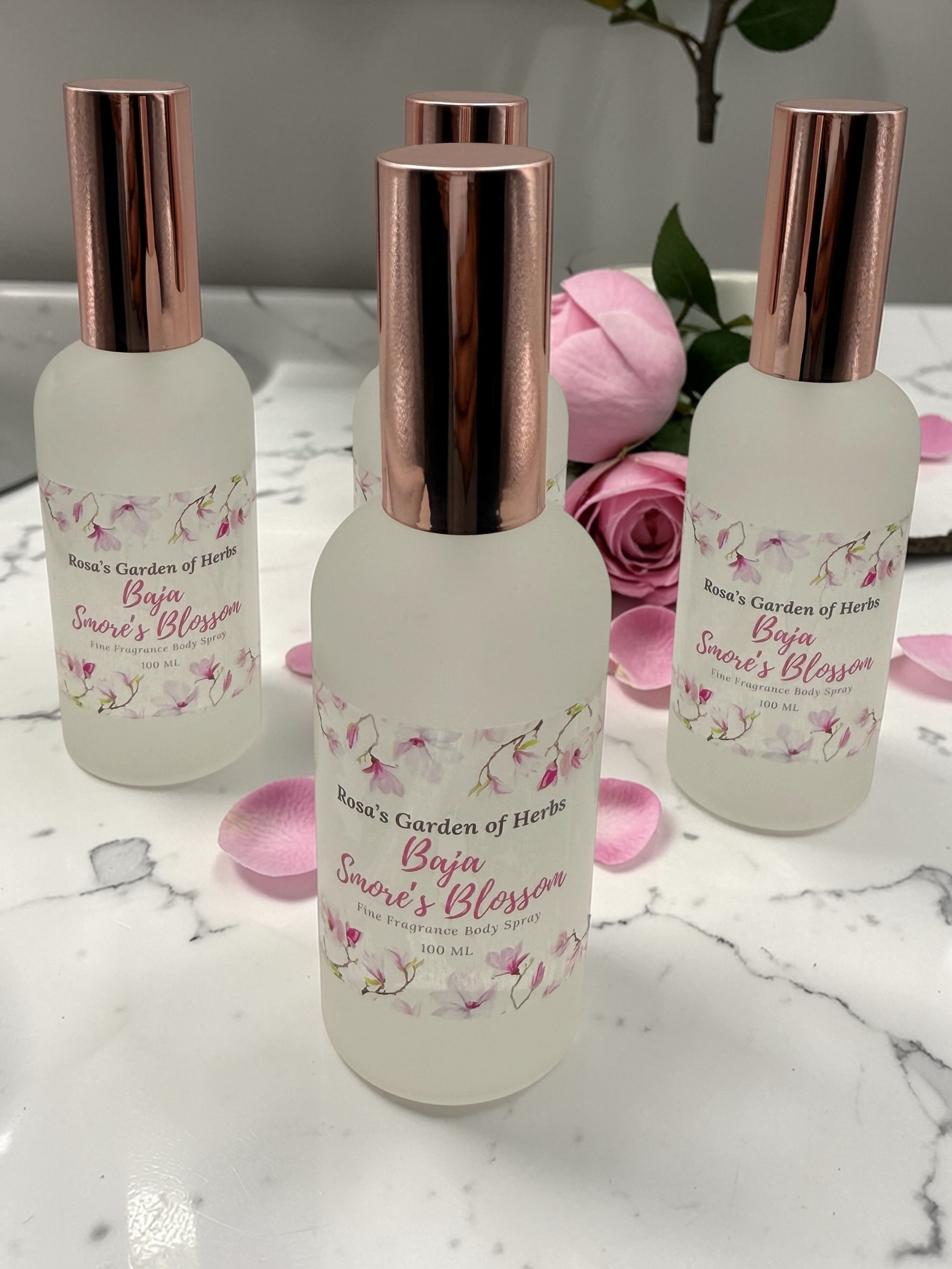 Baja S’more’s Blossom fine fragrance body spray 100 mL 3.4 oz by Rosa’s Garden of Herbs