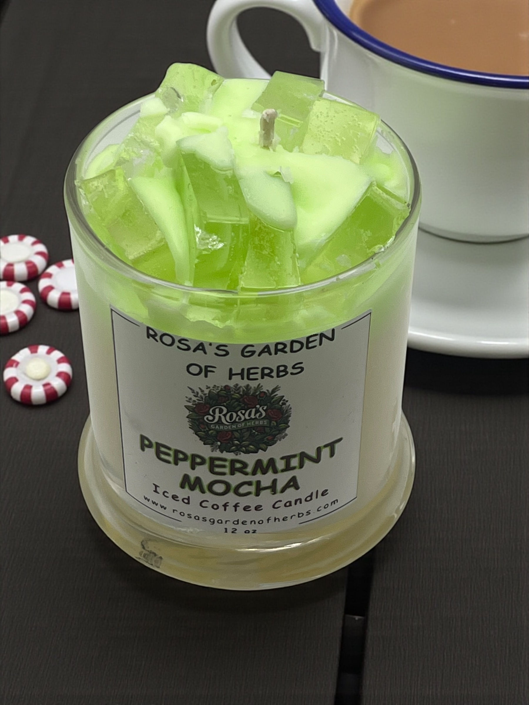 Peppermint Mocha Iced Coffee Candle