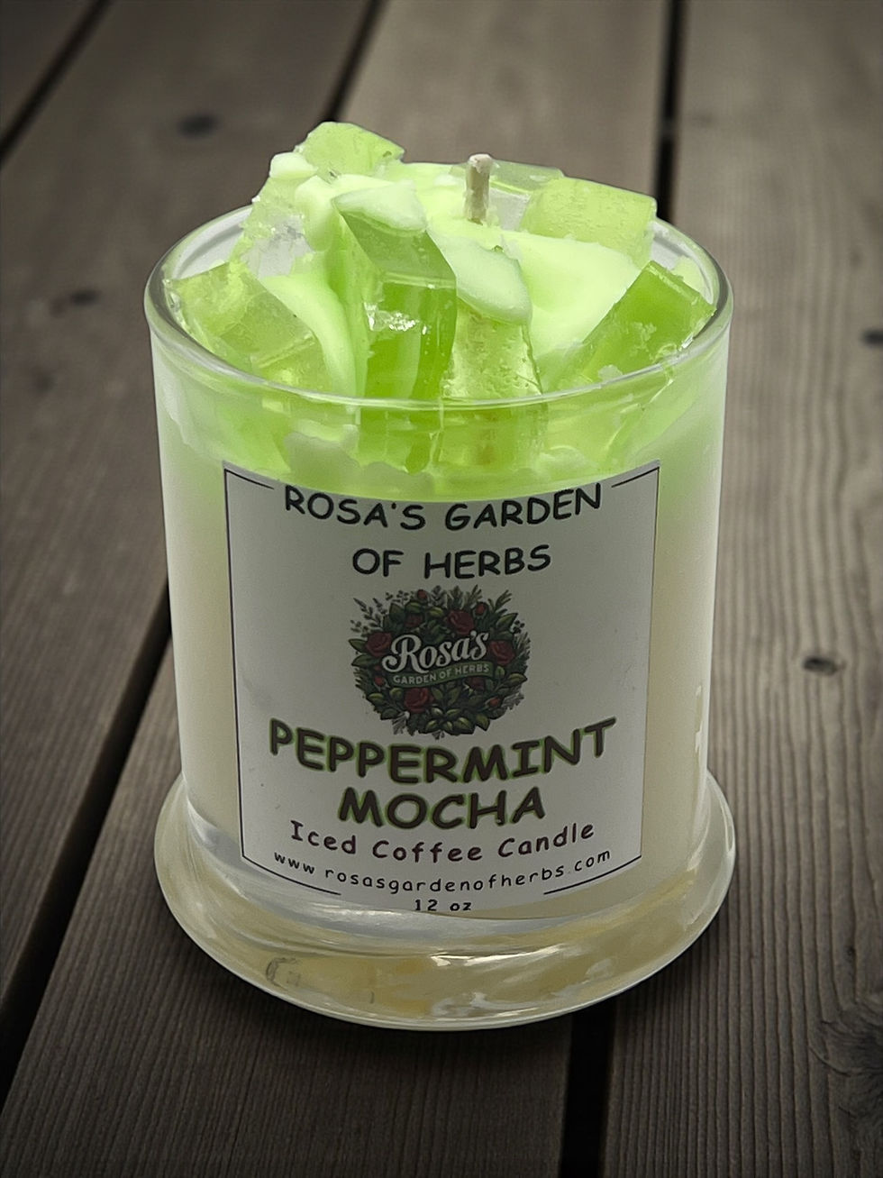 Miniatura: Peppermint Mocha Iced Coffee 12 oz Gel/Soy Blend Candle