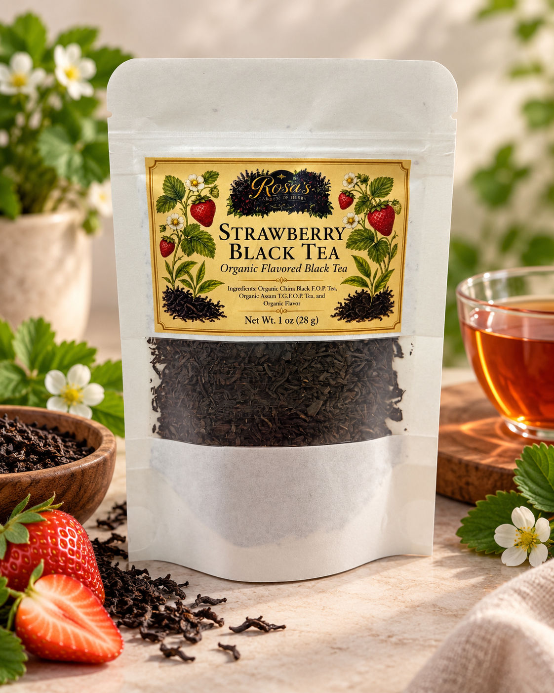 Strawberry – Organic Black Tea