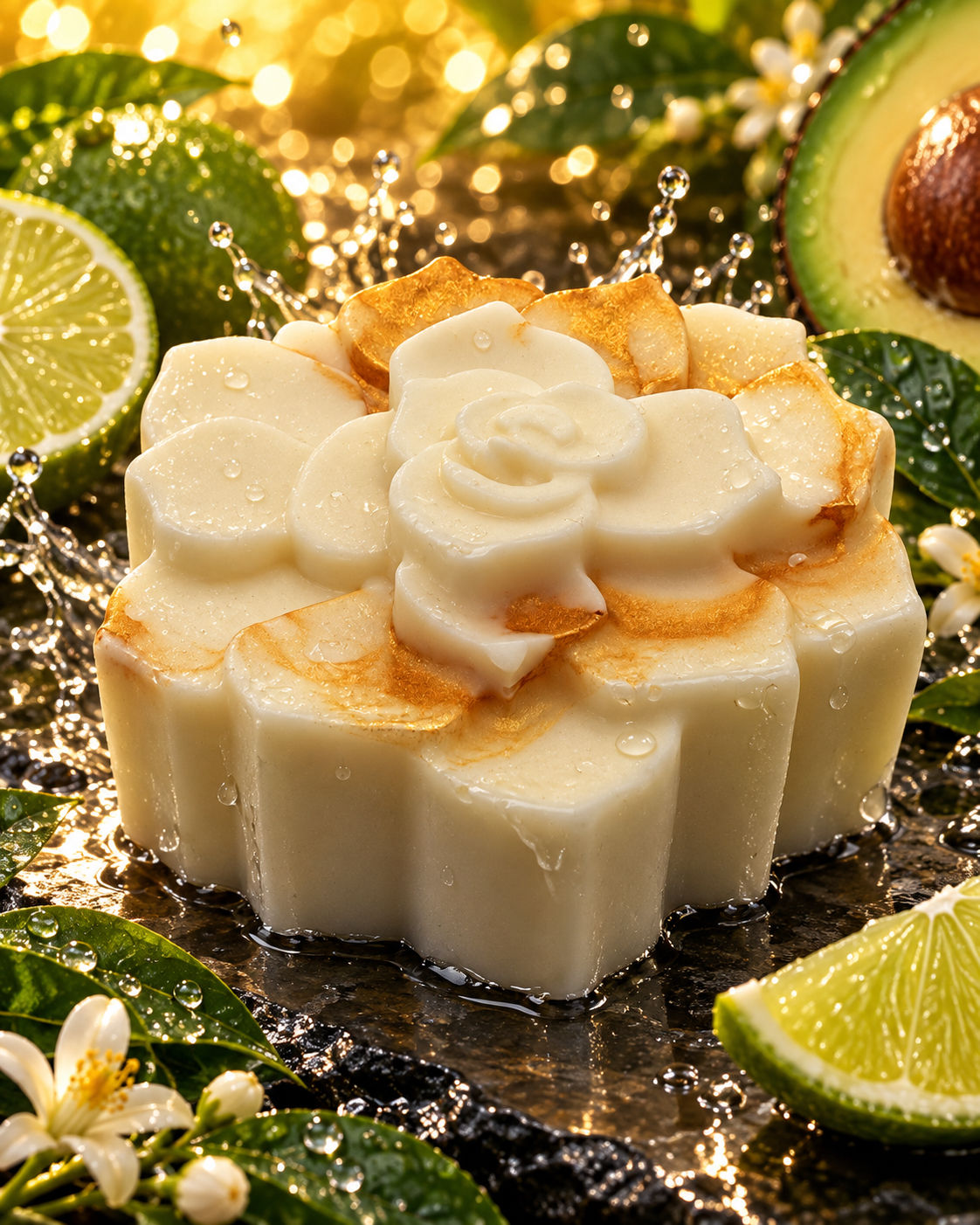 Avo Bath Goat Milk Flower Body Soap - 3.5 oz