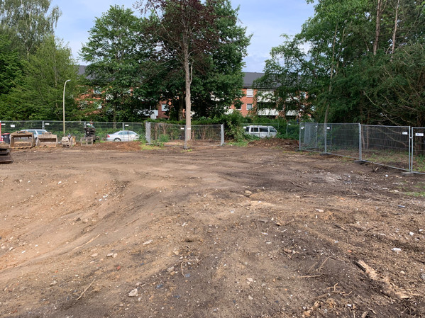 Baufeld Blickrichtung West-Ost