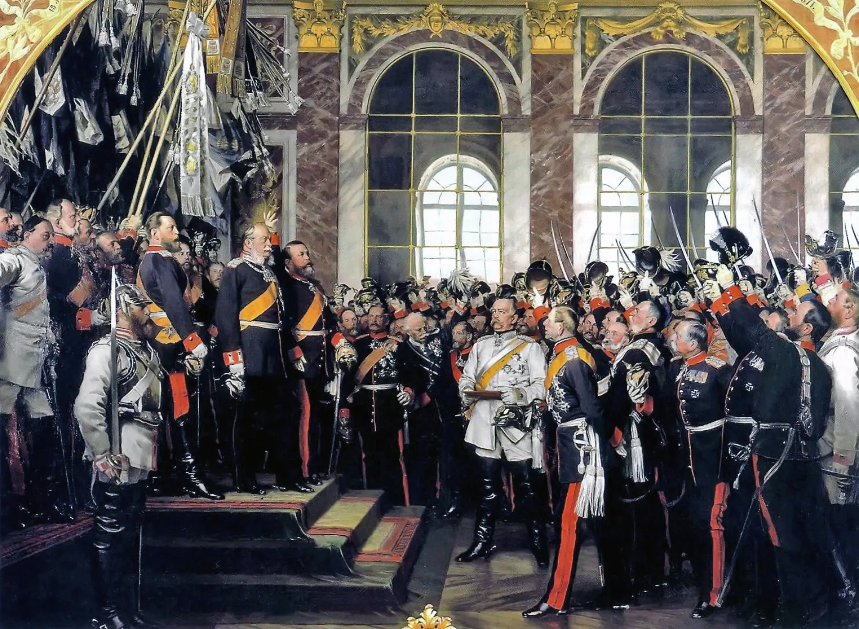 Anton von Werner's Proclamation of the German Empire (1885)