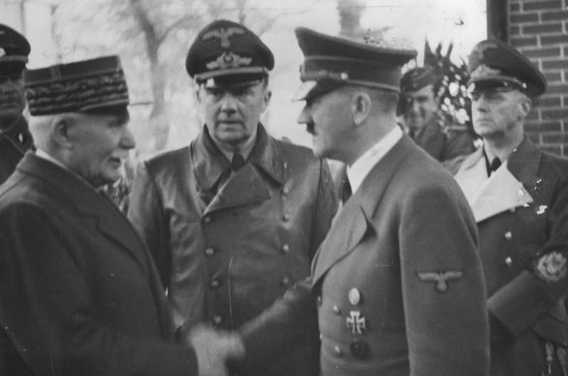 Hitler and Petain meet