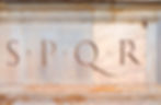 Acronym for the Latin phrase Senatus Populusque Romanus (The Senate and the People of Rome).  Photo courtesy of Shutterstock