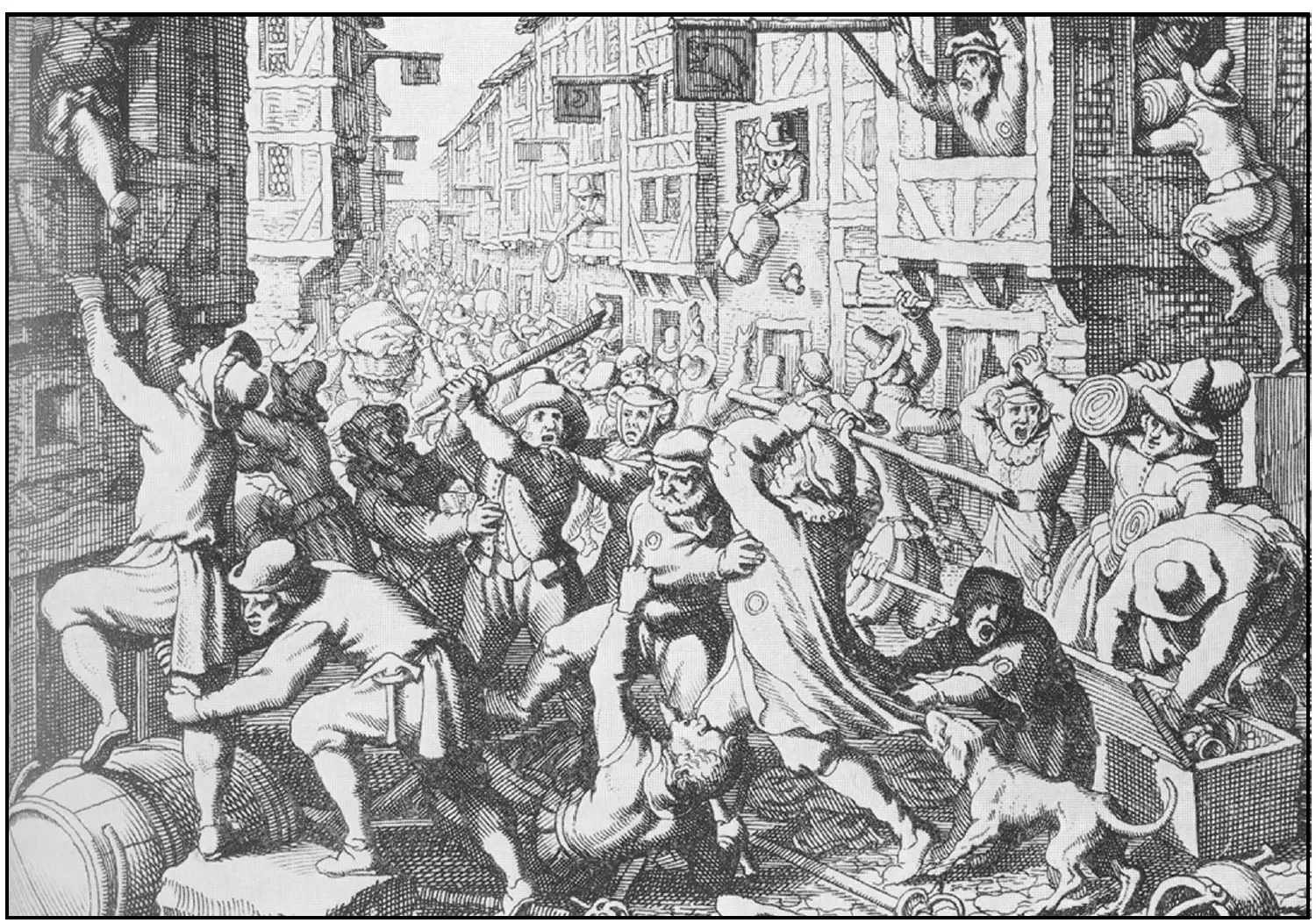 Scene depicting a pogrom