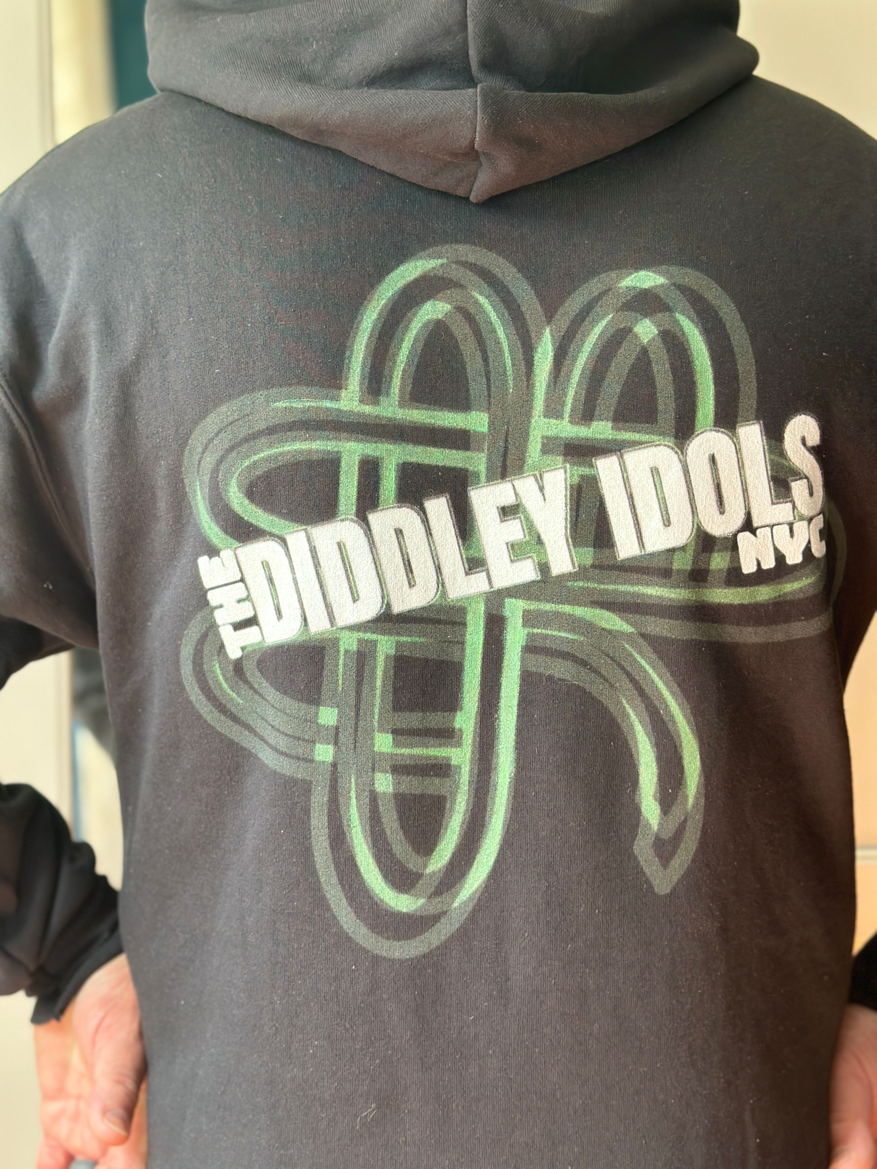 Distressed Shamrock Hoodie