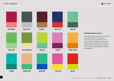 a color palette with supreme earl grey at the top