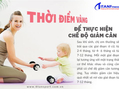 Các mẹ có biết thời điểm thực hiện vào chế độ giảm cân sau sinh?