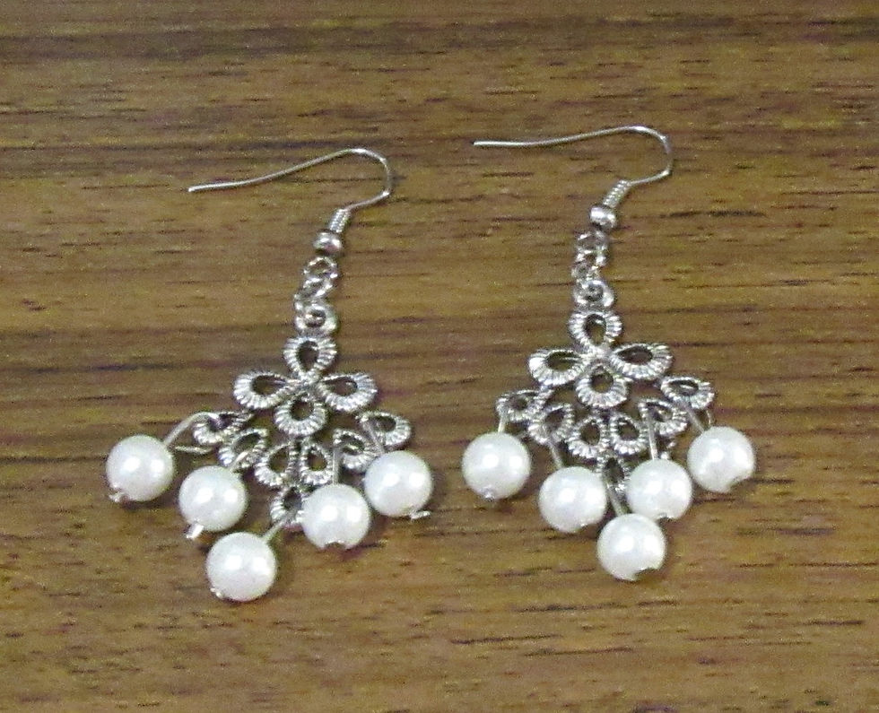 Thumbnail: Earrings Dangle Pearls South Seas and Swarovski