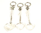 Precious Clear Quartz Gemstone Keyrings