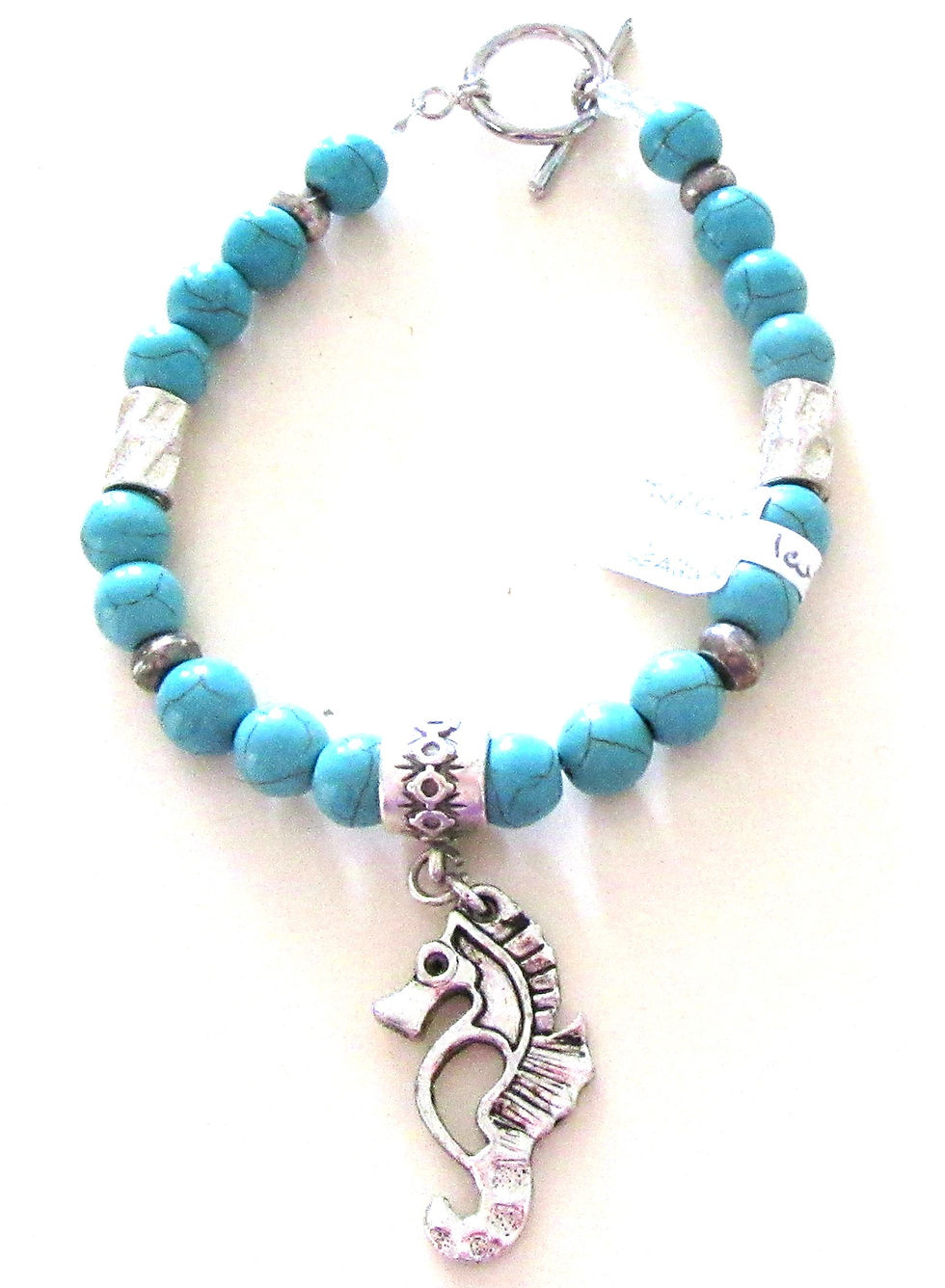 Thumbnail: Bracelets 8mm Gemstones with Large Toggles