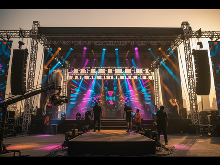 live event production dubai stage lighting design and setup