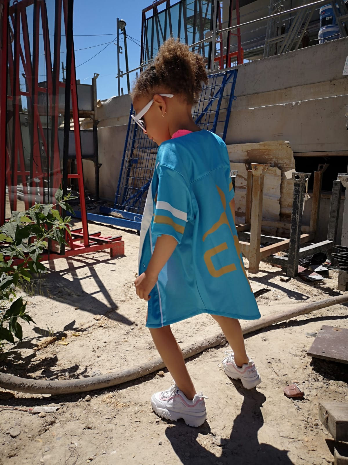 E7 - Chemise Baseball Turquoise