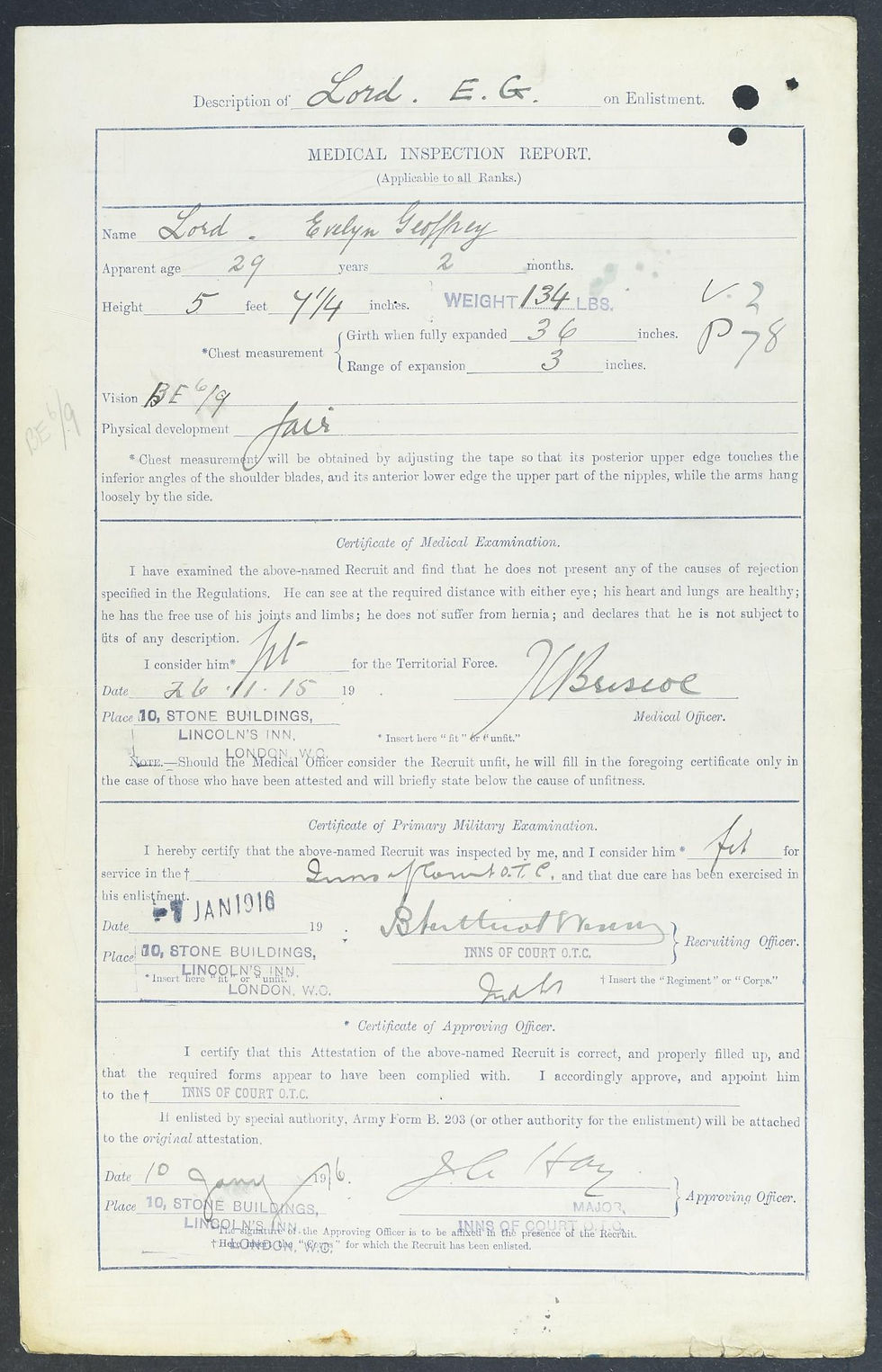 Evelyn Geoffrey Lord