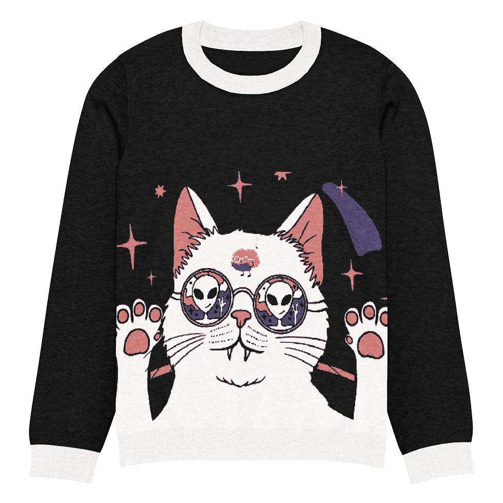 Thumbnail: Knitted crew neck sweater