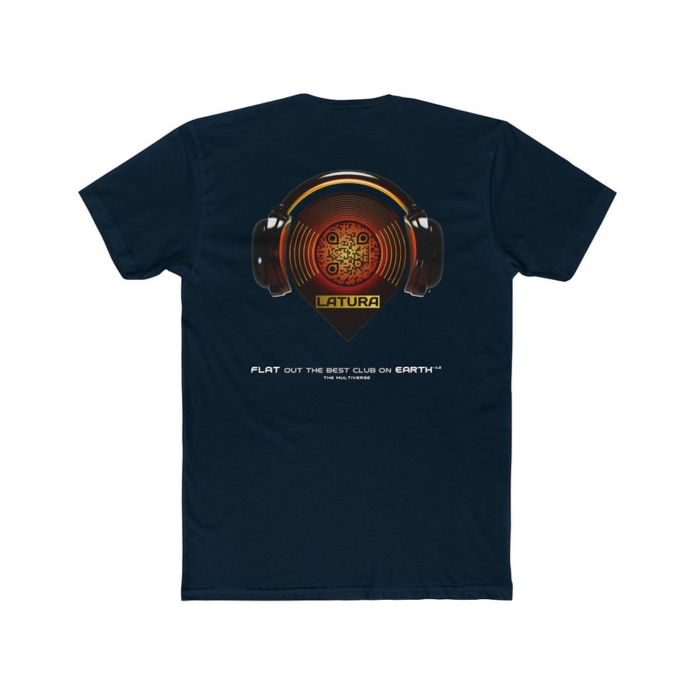 Thumbnail: LATURA T-shirt chest logo QR and tagline