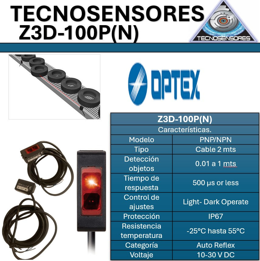Sensor Auto Reflex Z3D-100P / Z3D-100N
