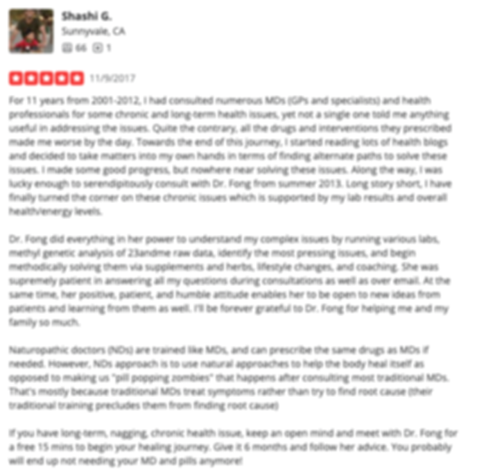 patient testimonial