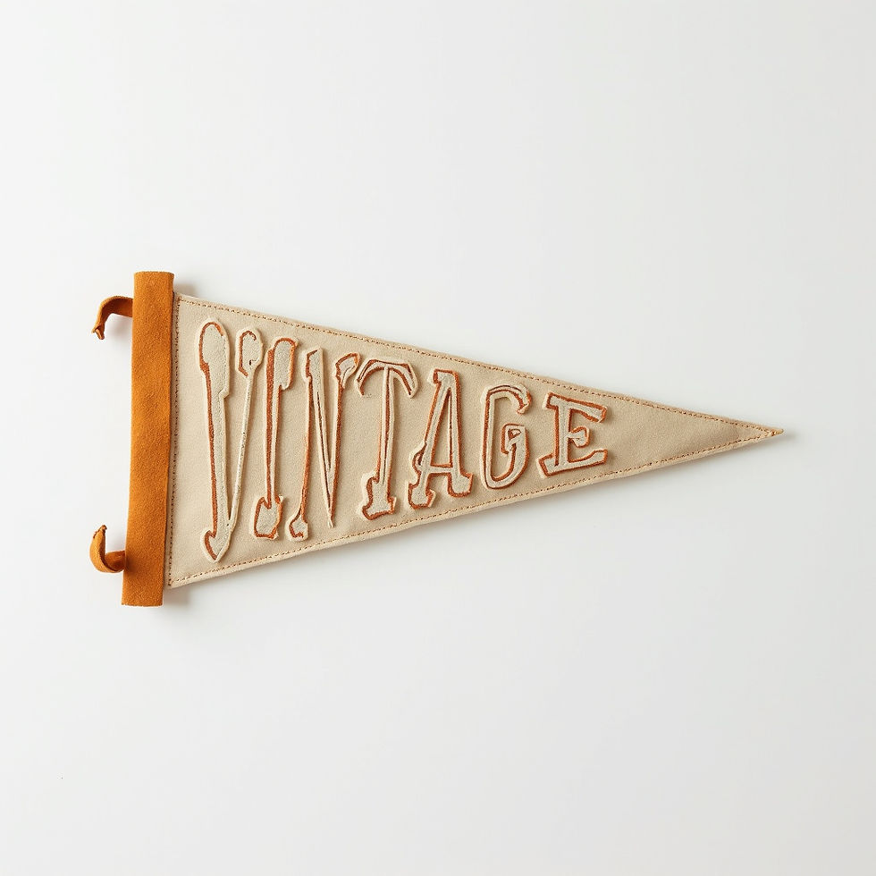 Vintage Pennant Wall Art
