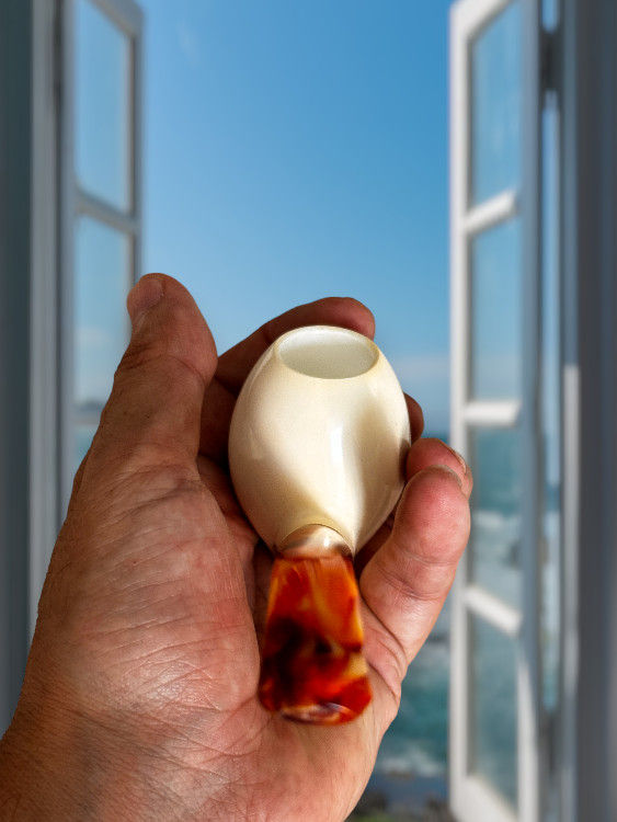 Miniaturbild: Smooth Classic  Block Meerschaum Pipe by Tekin SkuCL601