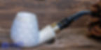 Lattice Classic  Block Meerschaum Pipe by Tekin