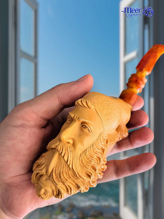 Thumbnail: Dunhill Block Meerschaum Pipe by Tekin