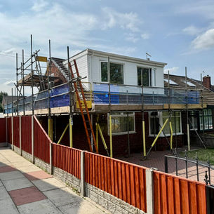 Residential Scaffold for Dormer & Roof Works on Bungalow