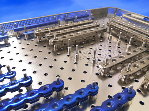 bone plates, representing coatings on metals