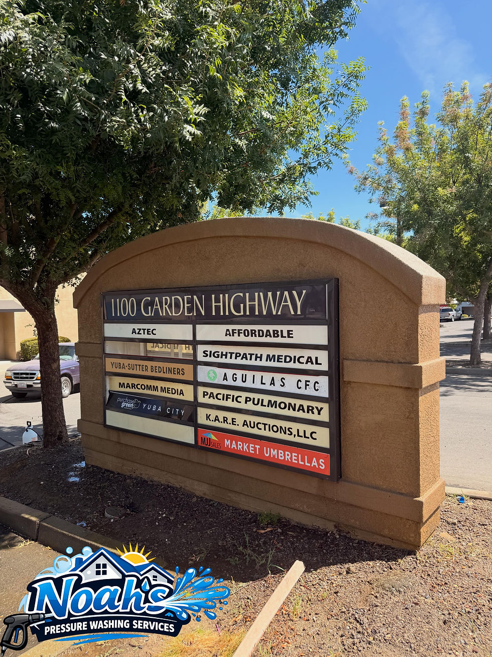 Monument sign from the project shared August 15.