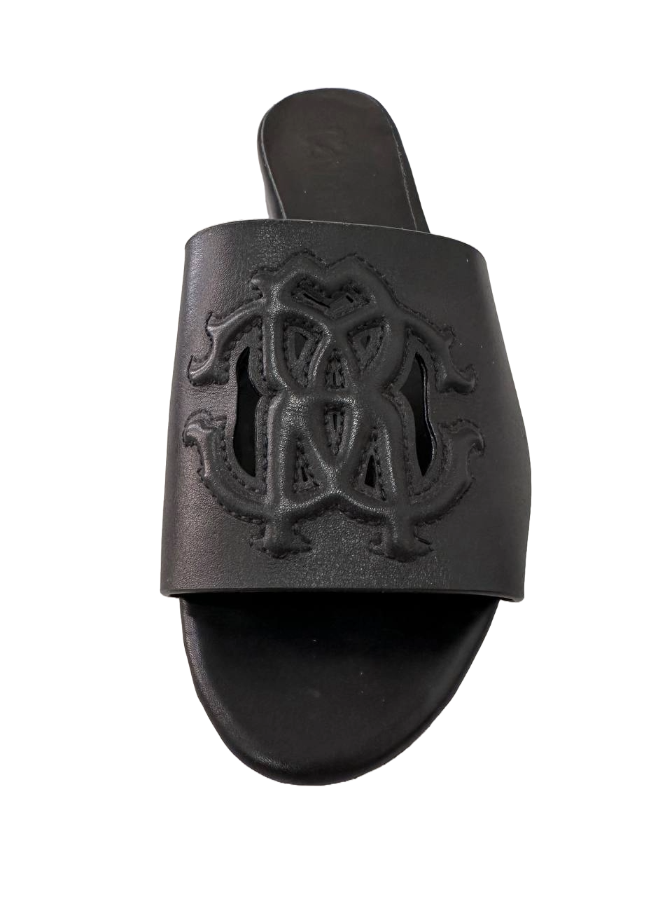 Thumbnail: Roberto Cavalli Black Leather Sandals