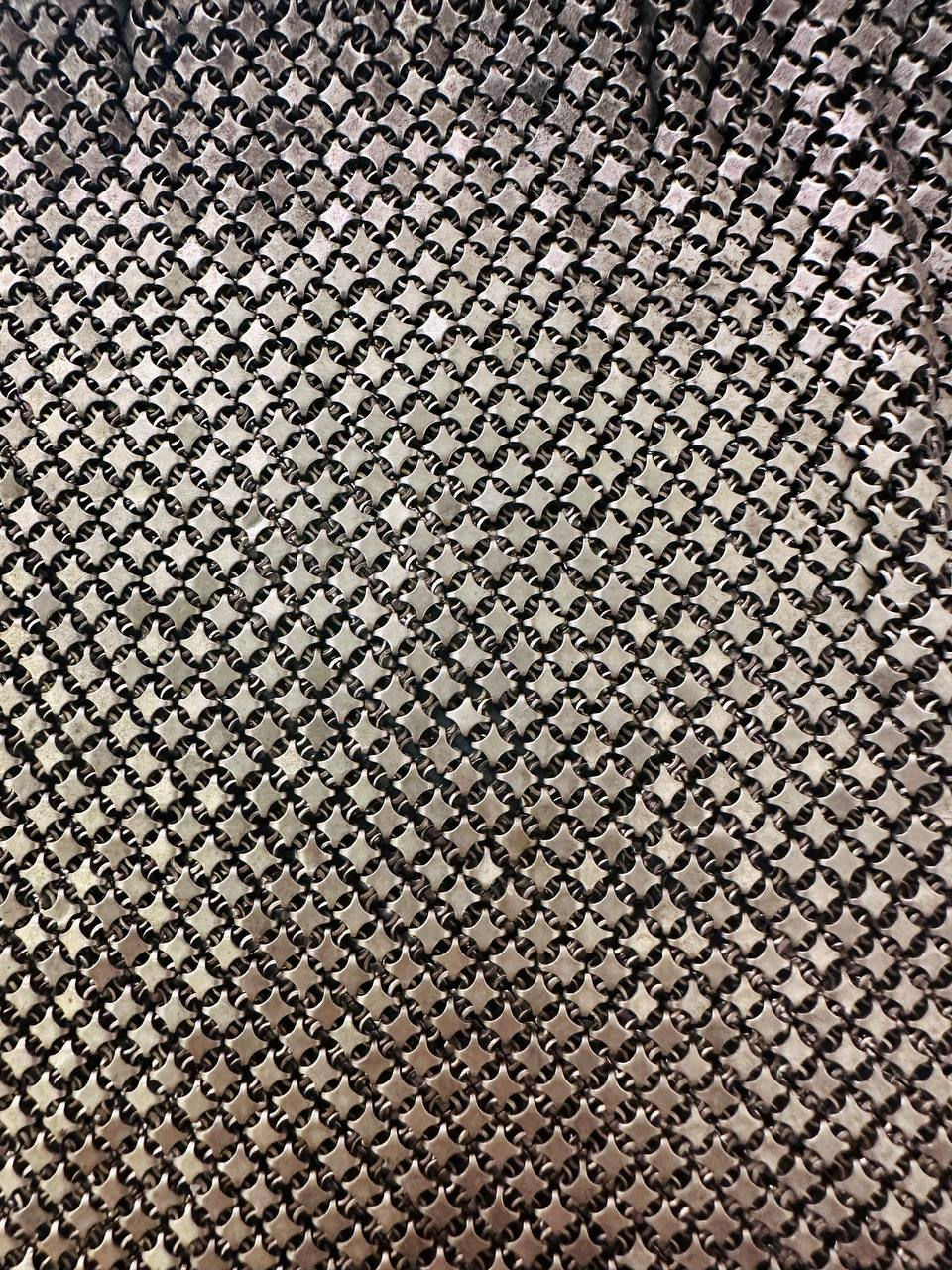 Thumbnail: Early 1900s Silver Metal Mesh Fringe Purse