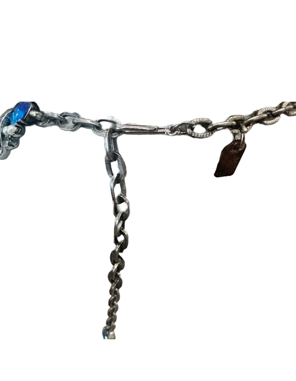 Thumbnail: 1940s Rainbow Necklace with Faceted Stones