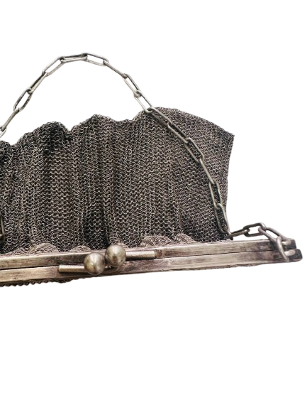 Thumbnail: Early 1900s Silver Mesh purse