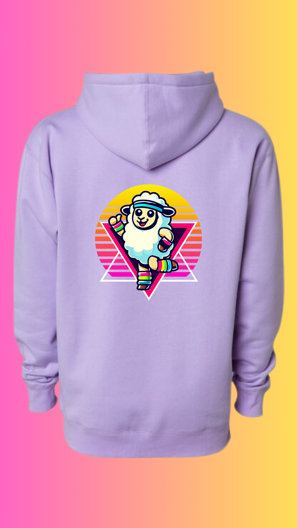 Thumbnail: Retro Workout Sheep Hoodie – FlockTV Limited Edition