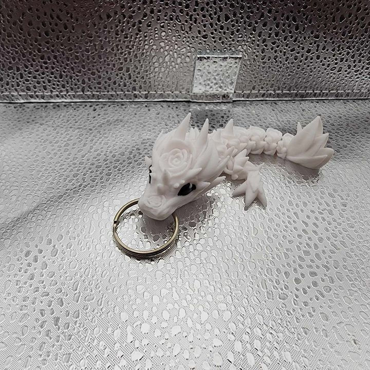 Thumbnail: Cinderwing Rose Dragon Key Chain
