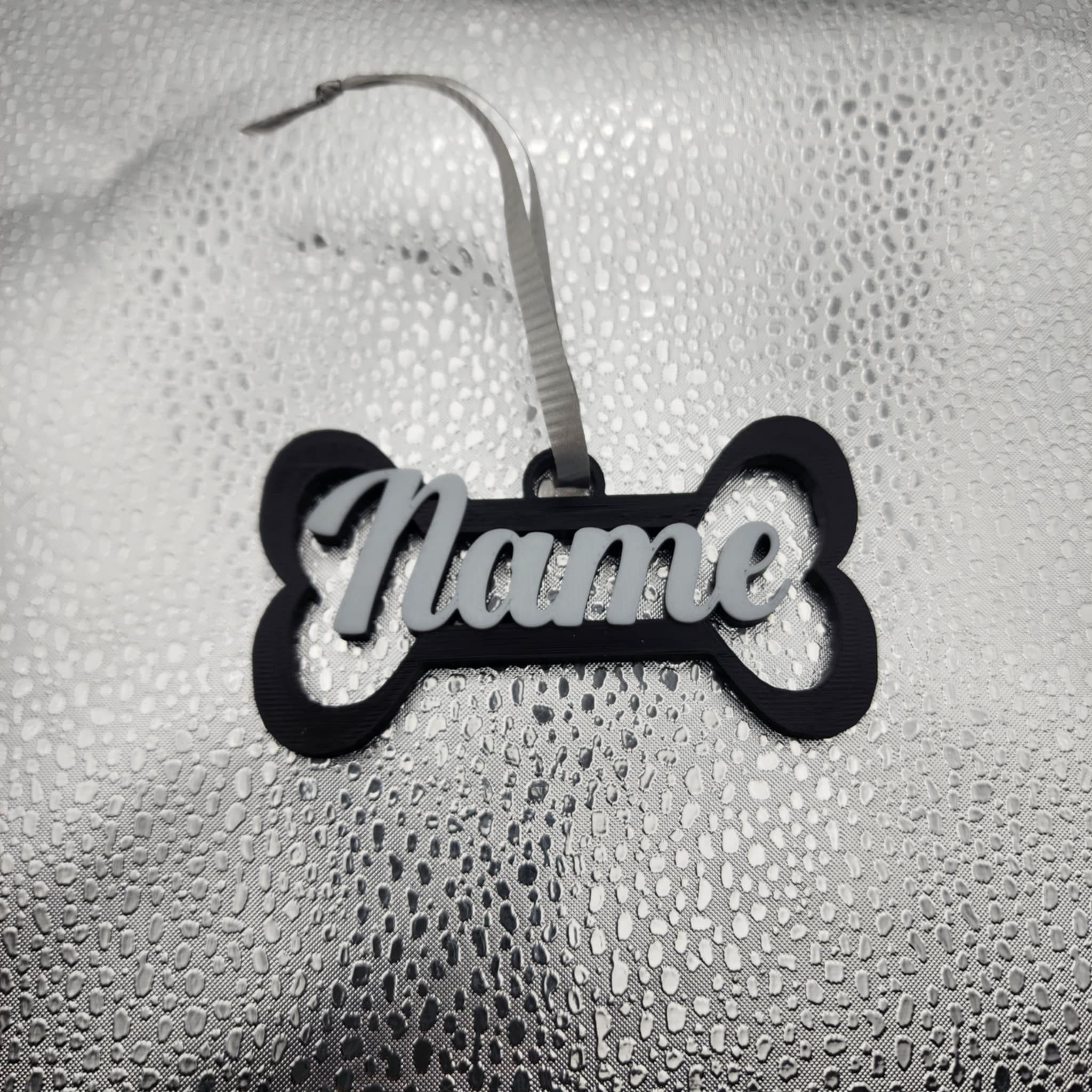 Customizable Dog Bone Ornament