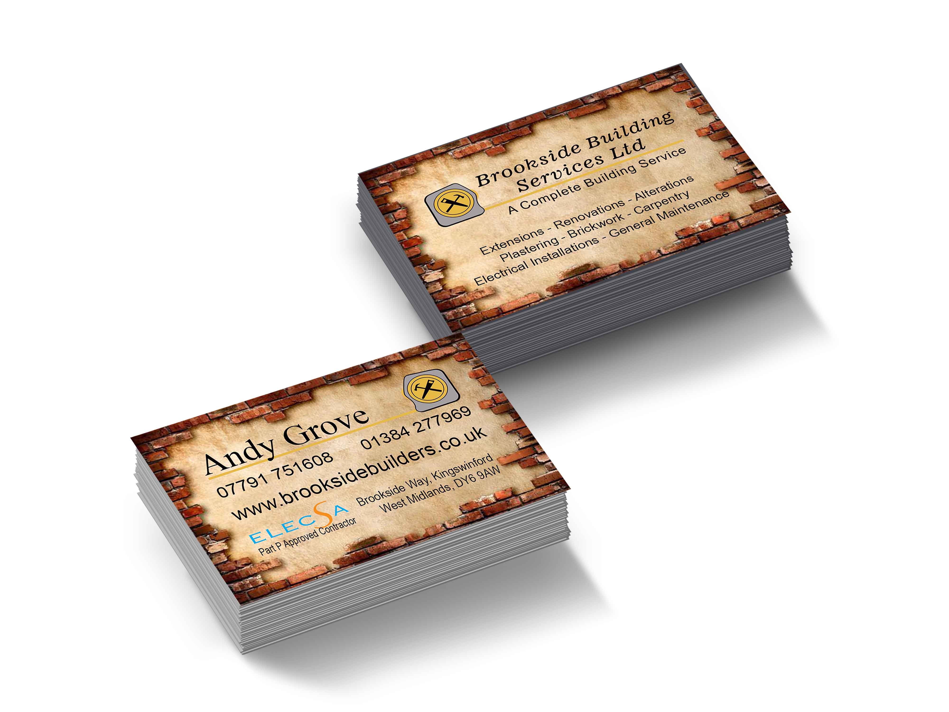 Brookside Builders Business Cards