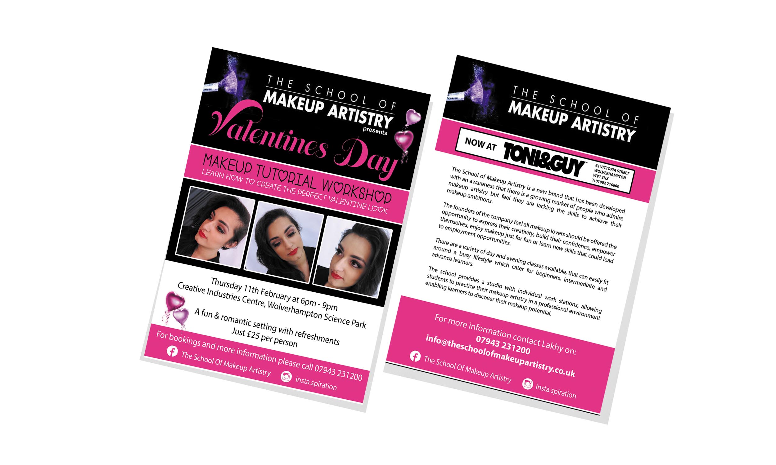 School of Makeup Leaflet