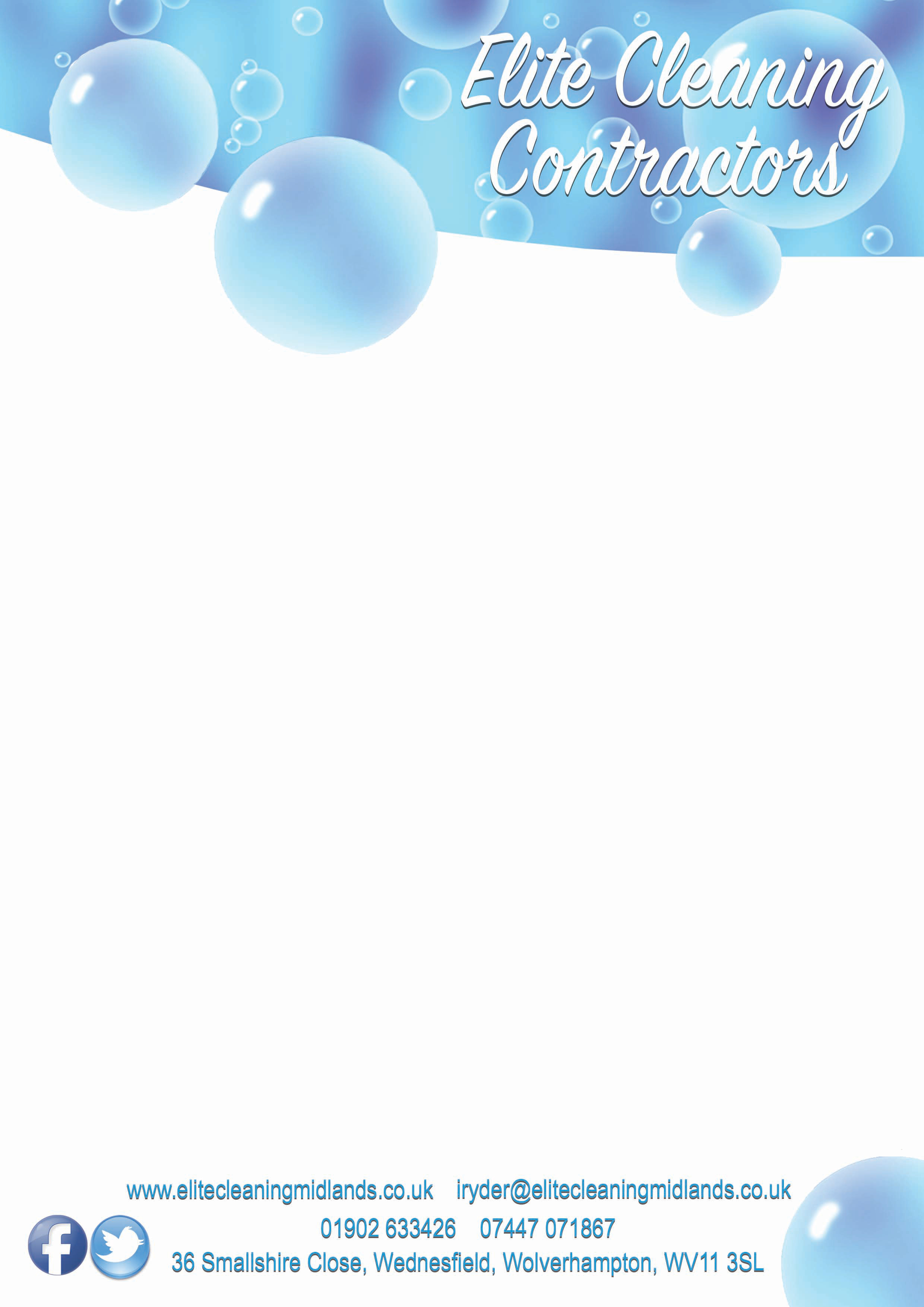 Elite Cleaning Letterhead