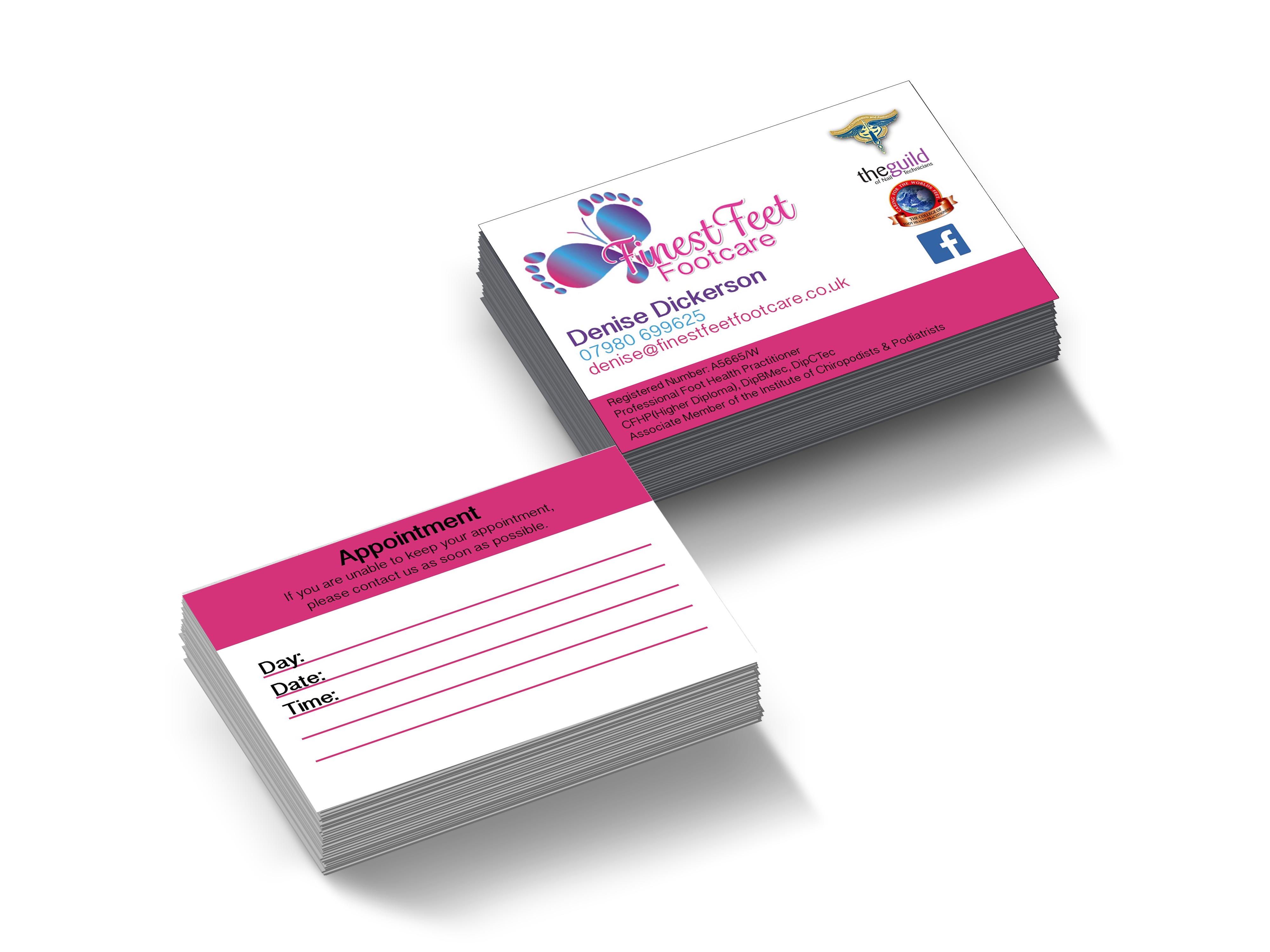 Finest Feet Footcare Business Cards