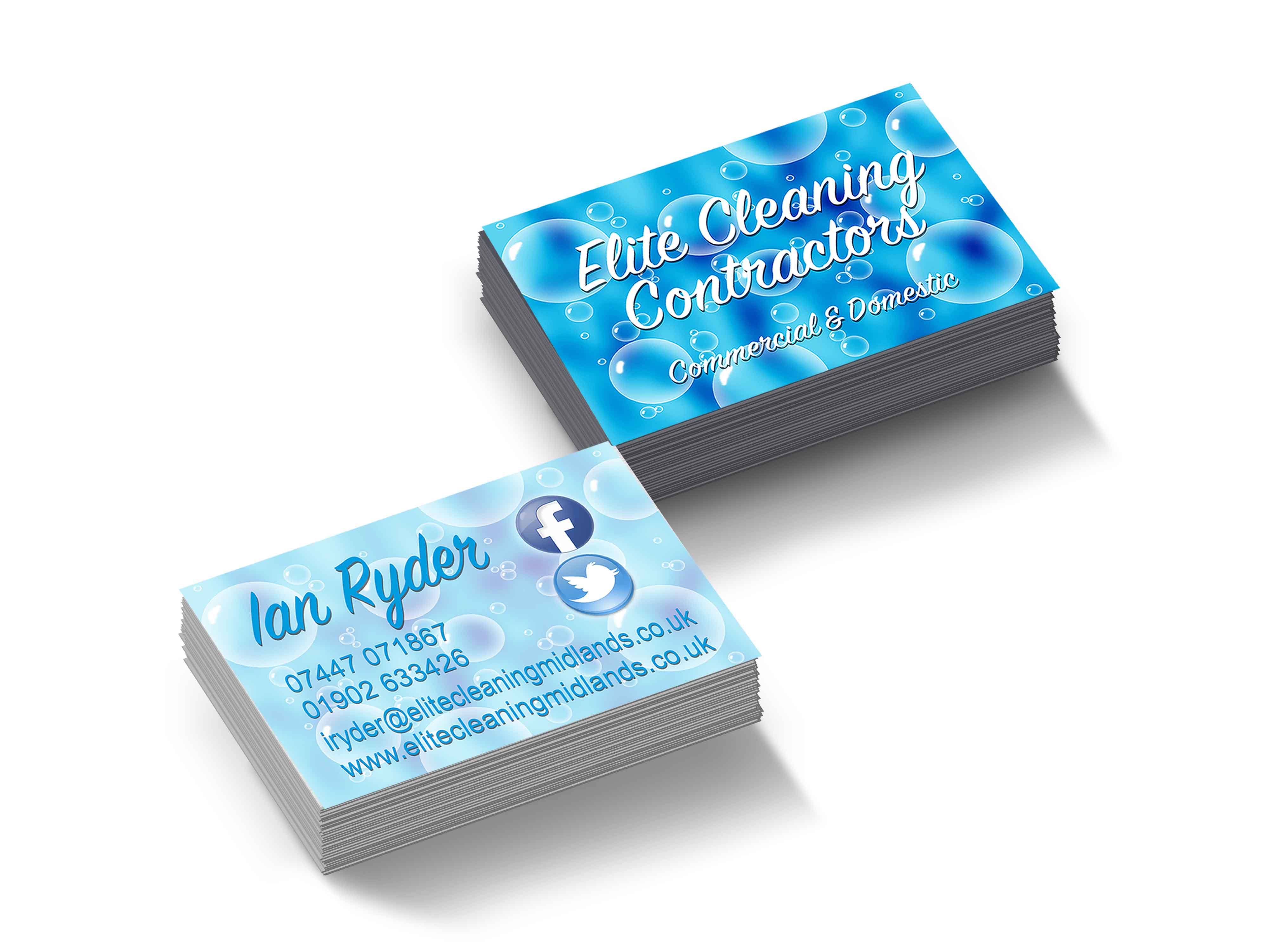 Elite Cleaning Business Cards
