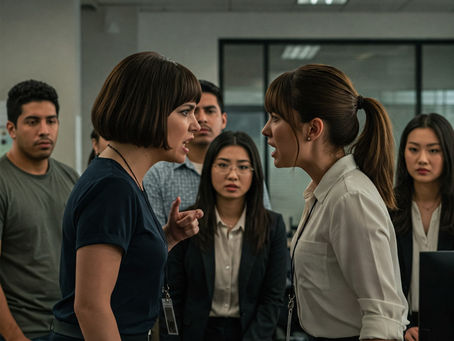 Coworkers arguing