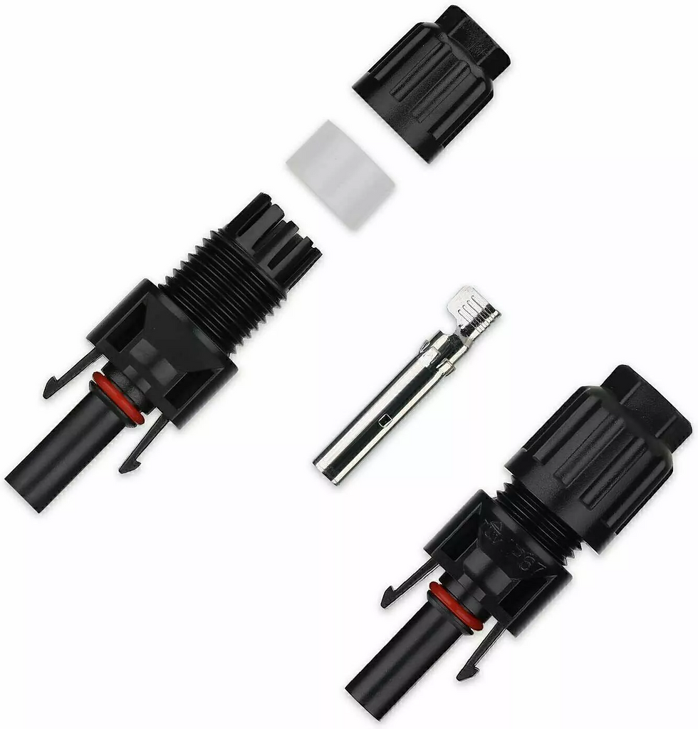 Miniatura: 10/20/50/100/200 Pairs Male Female Solar Cable Connectors For DIY Solar Panel US