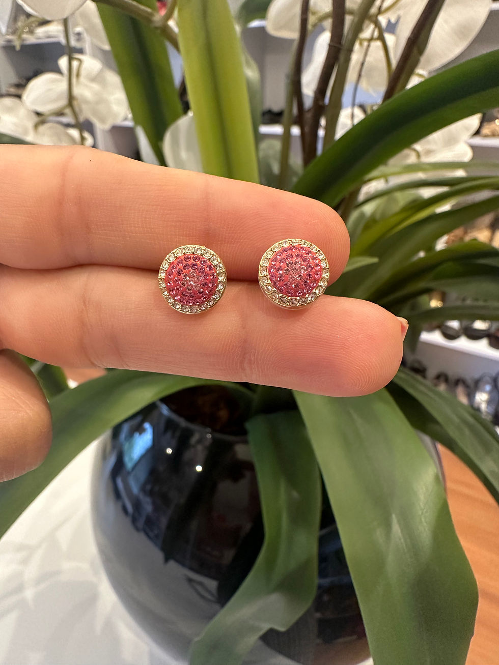 Miniatura: Brinco e segundo furo Swarovski 